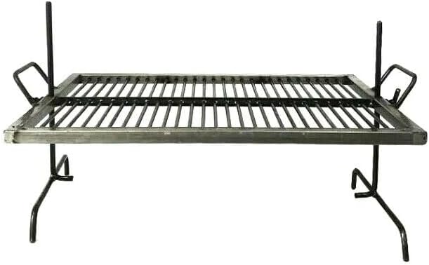 Sor Pampa Grill - Iron Argentina Grill - BBQ Parrilla Asado. Floating Iron Grill with Adjustable Legs (24 x 16 inches)
