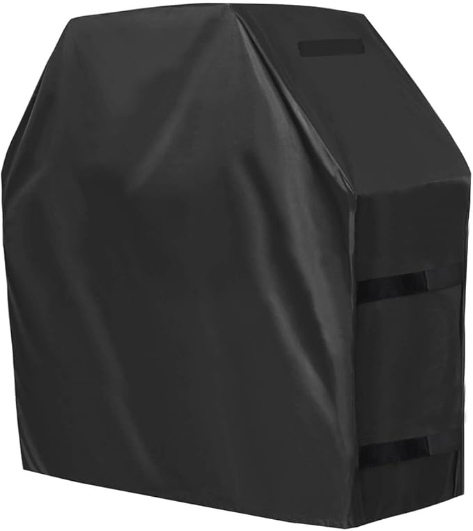 OutdoorLines Waterproof Heavy Duty BBQ Grill Cover - Universal Barbecue Grill Covers UV Resistant Barbeque Gas Grill Cover for Outdoor Outside Grill, 32L x 24W x 43H Inch, Black