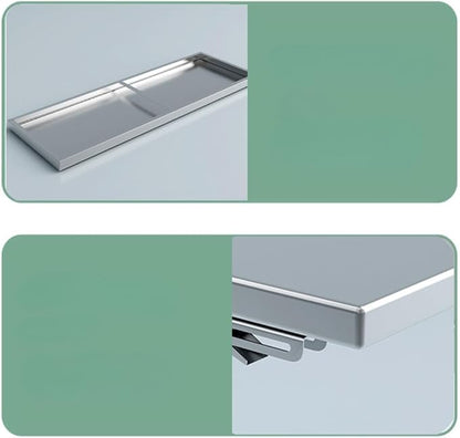 23.6 * 16in Medium Stainless Steel Folding Wall Shelf | Food Truck | Kitchen, Restaurant, Garage, Laundry, Utility Room Folding Concession Shelf