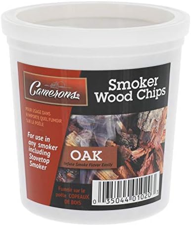 Camerons All Natural Extra Fine Oak BBQ Wood Chips for Smokers (1 Pint, 0.473 L) - Kiln Dried Wood Sawdust Shavings for Cocktail Smoking Guns, Stovetop Smokers, Smoke Boxes - Barbecue Grilling Gifts