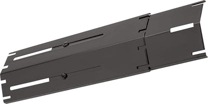 KEESHA 11.75" to 21" Adjustable Porcelain Steel Heat Plate Shield, Flavorizer Bar, Burner Cover, Flame Tamer for Gas Grill, Grill Replacement Parts, 4 Packs