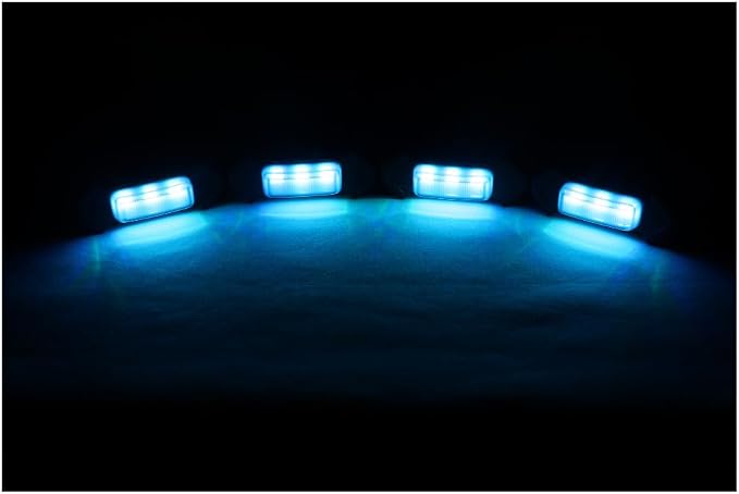RGB Led Grille Lights for Toyota Tacoma Raptor Grills Light 2020-2023 | 4pcs ,TRD Off Road Sport OEM Grill,Rapt0r Lights for Tacoma 6 LED Upgrade Grille Light