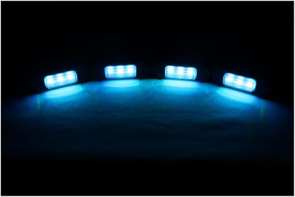 RGB Led Grille Lights for Toyota Tacoma Raptor Grills Light 2020-2023 | 4pcs ,TRD Off Road Sport OEM Grill,Rapt0r Lights for Tacoma 6 LED Upgrade Grille Light