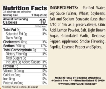 Gourmet Warehouse Applewood Smoke Injectable Marinade with Syringe Included 16 Ounces - (Pack of 1)