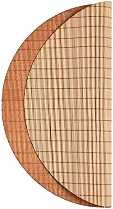 1PCS Round Dining Table Placemat Kitchen Table mat Heat-Resistant Place Mat Stain Resistant Anti-Skid Washable Bamboo Table Mat Placemat