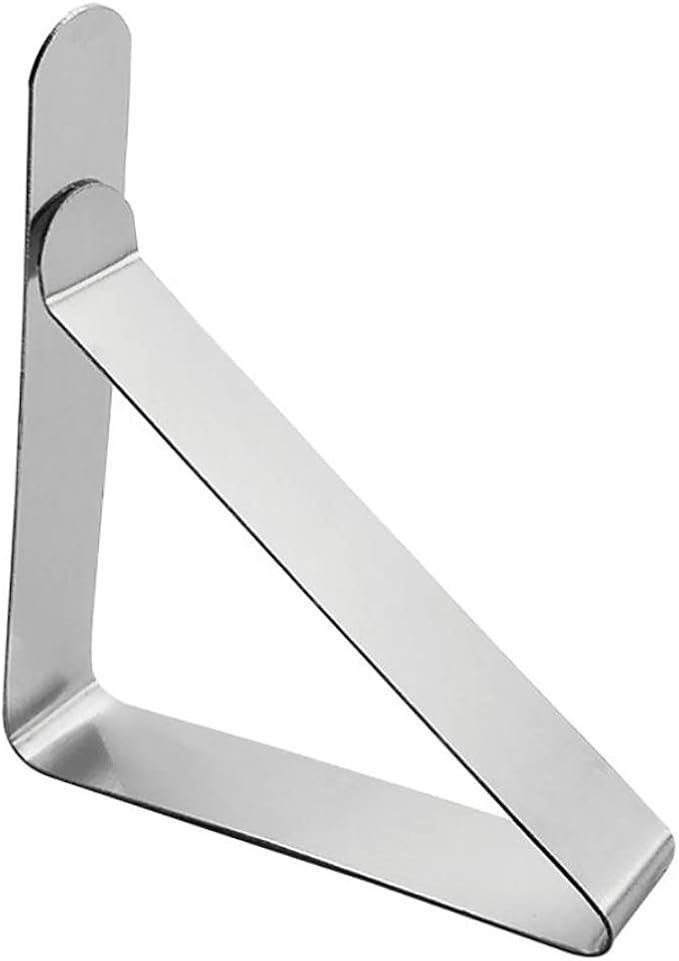 Tablecloth Clips Large Picnic Table Clips for 1.7-2.5" Thickness Picnic Table Cloth Holders Stainless Steel Table Cover Clips Clamps - 12 Pack