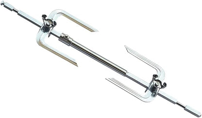 Abaodam Air Fryer Rotisserie Spit Rod 12~15” Adjustable Rotisserie Fork Stainless Steel Replacement Meat Fork or Toaster Oven Air Fryer Accessories