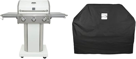 Kenmore 3-Burner Outdoor BBQ Grill | Liquid Propane Barbecue Gas Grill,56 Inch, Waterproof, Weather- UV- and Fade-Resistant, Universal Fit Heavy Duty Barbecue Grill Cover