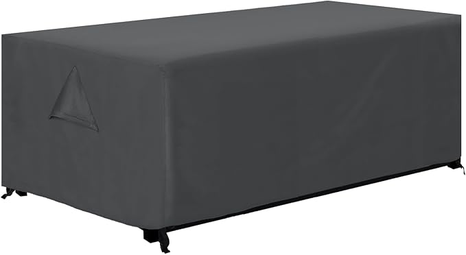 ABCCANOPY Patio Deck Box Cover Waterproof And Dustproof Winter Protection Outdoor Storage Box Cover Universal Furniture Tablecover 64x30x26 Deep Grey