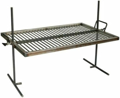 Sor Pampa Grill - Iron Argentina Grill - BBQ Parrilla Asado. Floating Iron Grill with Adjustable Legs (24 x 16 inches)