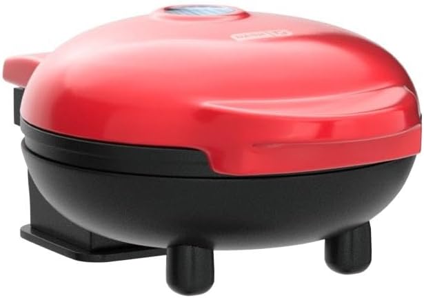 Dash Mini Maker Set - Customized Treat Maker - Supports Multi-Function Cooking - Easy Cleanup and User-Friendly Design - Red - Waffle & Griddle Irons