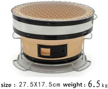 Japanese Clay Charcoal Grill - Portable Outdoor BBQ Oven for Authentic Korean Cuisine