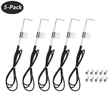 Burner Tube & Igniter Replacement Kit for Nexgrill 720-0888, 720-0888N, 720-0830D and More, Grill Replacement Parts for Home Depot Nexgrill 720-0830H, Stainless Steel BBQ Grill Repair Kit, 5 Pack