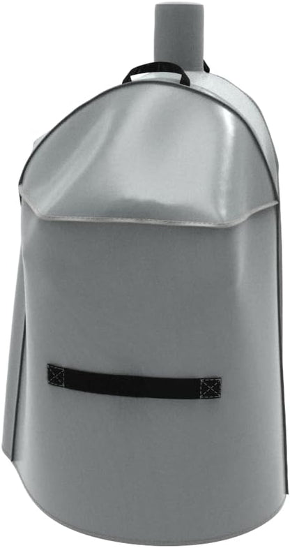 Offset Smoker Cover, Waterproof Grill Cover, 56.5 inch Light Gray Fits Expert Grill