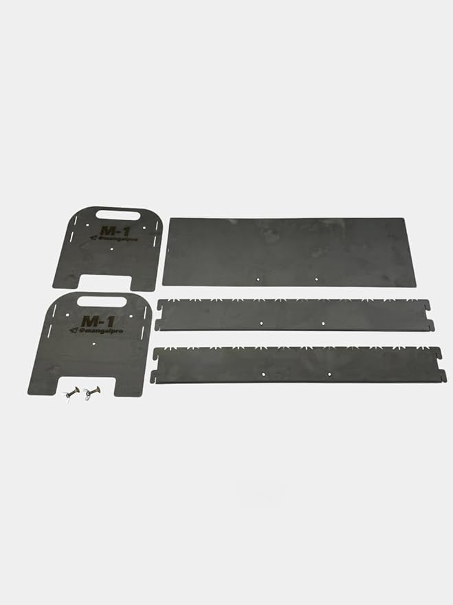 Barbecue Grill Set with Charcoal Grate, Tongs, Shovel, and Skewers. Made in Uzbekistan