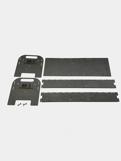 Barbecue Grill Set with Charcoal Grate, Tongs, Shovel, and Skewers. Made in Uzbekistan