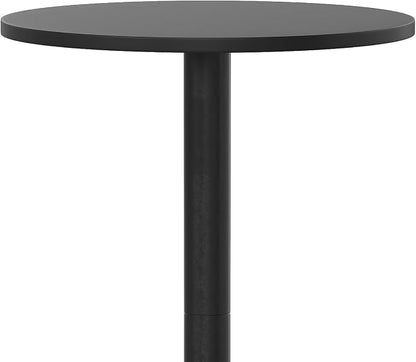 Flash Furniture 23.25 in Indoor/Outdoor Round Table with Flip-Up Top, Black | Indoor/Outdoor Use, Bar Height