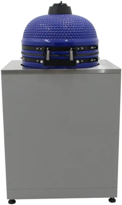 Blue Sky Outdoor Living, OKC3024GKDG, 30-Inch Kamado Grill Cabinet, Heavy-Duty Slate Gray Galvanized Steel Outdoor Kitchen Base, Weather-Resistant Storage