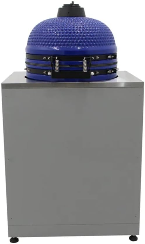 Blue Sky Outdoor Living, OKC3024GKDG, 30-Inch Kamado Grill Cabinet, Heavy-Duty Slate Gray Galvanized Steel Outdoor Kitchen Base, Weather-Resistant Storage