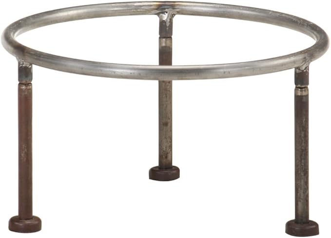 15.7 inch Iron Fire Pit, Rustic Round Fire Bowl for Outdoor Patio, Garden Backyard Wood Burning Heater with Carrying Handles