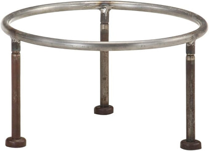 15.7 inch Iron Fire Pit, Rustic Round Fire Bowl for Outdoor Patio, Garden Backyard Wood Burning Heater with Carrying Handles