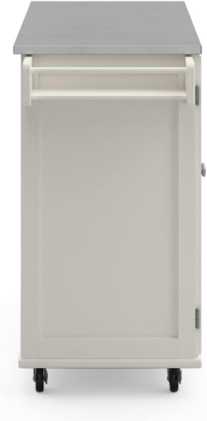 homestyles Dolly Madison Off-White Kitchen Cart
