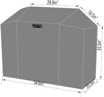 Monument Heavy Duty Gas BBQ Grill Cover,54-inches for 4-Burner Mesa 400, 25392, 24633, 35633, 24367, 41847NG, M415BZ, SKU 98475