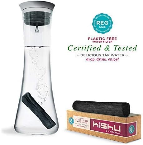 Kishu Charcoal Regular size for Pitchers. The finest form of activated charcoal. Fits in any pitcher. Made by Japanese artisans. The simple, green way to filter water.