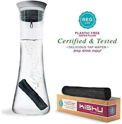 Kishu Charcoal Regular size for Pitchers. The finest form of activated charcoal. Fits in any pitcher. Made by Japanese artisans. The simple, green way to filter water.