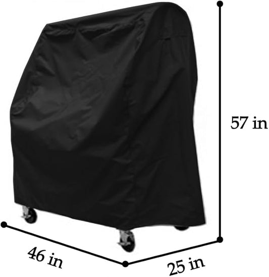 Santa Maria Grill Cover for Argentine Santa Maria Wood Fire Charcoal Steel BBQ Grill Waterproof Heavy Duty Cover 46" L x 25" W x 57" H