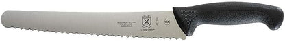 Mercer Culinary M23211 Millennia Black Handle, 10-Inch Left Handed Wavy Edge Wide, Bread Knife