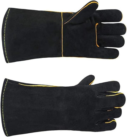 Heat Resistant Gloves for Grill BBQ,Long Sleeve Grill Gloves for Baking,Oven,Fireproof, Stove,Welder,Welding,Fireplace