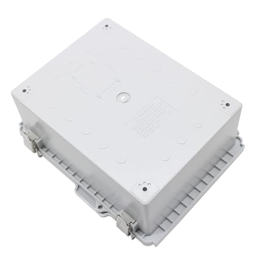Electrical Junction Box,Hinged Cover Stainless Steel Buckles, IP67 Outdoor Project Box Weatherproof DIY Electrical Enclosure 8.6×6.7×4.3 inch (220×170×110mm)