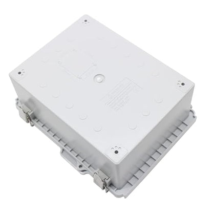 Electrical Junction Box,Hinged Cover Stainless Steel Buckles, IP67 Outdoor Project Box Weatherproof DIY Electrical Enclosure 8.6×6.7×4.3 inch (220×170×110mm)