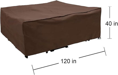 Mr. Bar-B-Q Oversized Patio Furniture Cover (120" L x 90" W x 40" H)