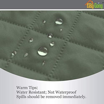 Easy-Going Reversible Couch Cover, 4 Seater Sofa, Greyish Green/Beige | XX-Large Sofa, Washable Slipcover For Dogs, Water Resistant Mat, Living Room, Non-Slip Sofa Cover, Pet Friendly