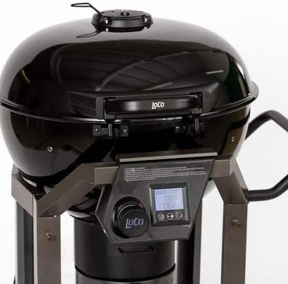 LOCO 22.5 in. SmartTemp Kettle Charcoal Grill in Black with Stand 2023060113