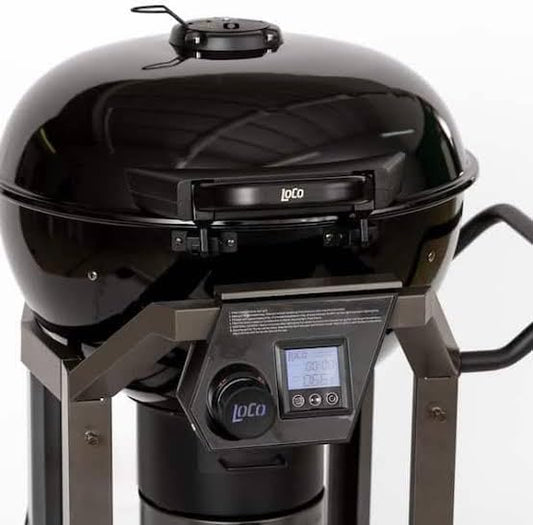 LOCO 22.5 in. SmartTemp Kettle Charcoal Grill in Black with Stand 2023060113