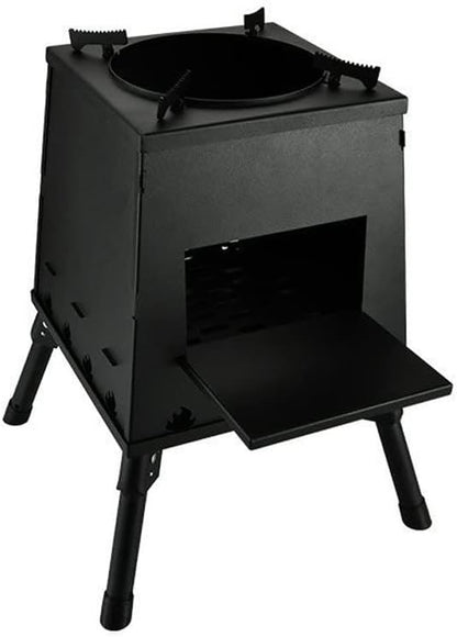 Portable Charcoal Grill for Camping BBQ Grills Outdoor Barbecue Grill, Household Charcoal Baking Pan Oven Fire Pit, Heavy-Duty Iron Stove for Backyard Party,A-1