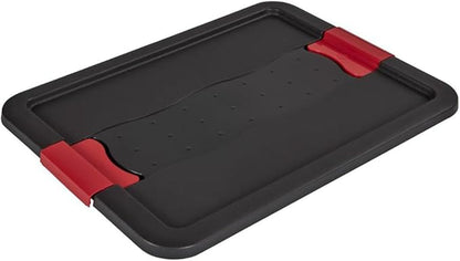 Keeeper Transport Box with Lid, PP, Graphite, 39.5 x 29.5 x 30 cm