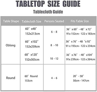 Fitable Outdoor Tablecloth for 6ft Rectangle Tables, Navy, 60 x 102 Inch | Washable Waterproof Wrinkle Free Table Cover, Zipper and Umbrella Hole, For Spring Summer Party Picnic Camping Patio Indoor