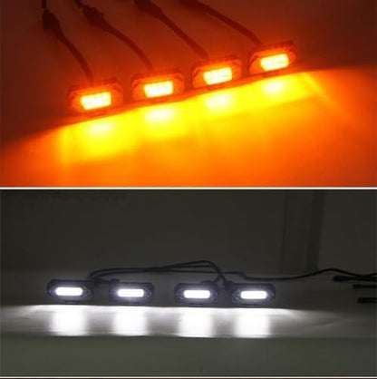 Suitable for 2020 Toyota Tacoma Trd Grille Lights(Yellow shell yellow light)