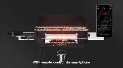 LifeSmart WiFi Controlled Smart-Temp Grill: Automatic Electric Ignition Charcoal BBQ with App-Enabled Precision Temperature Control & 800°F Searing Mode - 750 sq. in. Cooking Surface
