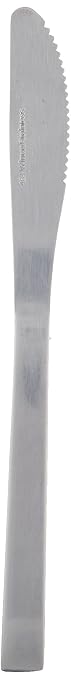 Winco 8 1/4" Silver Windsor Stainless Steel Dinner Knife (Set of 12) | Dishwasher safe, Restaurant service, Great for Main Courses or General Use, Entrees, Steaks, Chops and Table Service