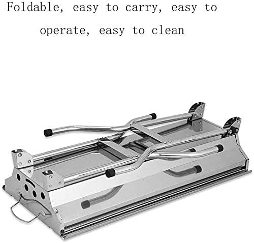 Portable Charcoal Grill for Camping BBQ Grills Outdoor Barbecue Grill with Thick Stainless Steel, Folding Picnic Shelf for Home Kitchen Picnic,A-1