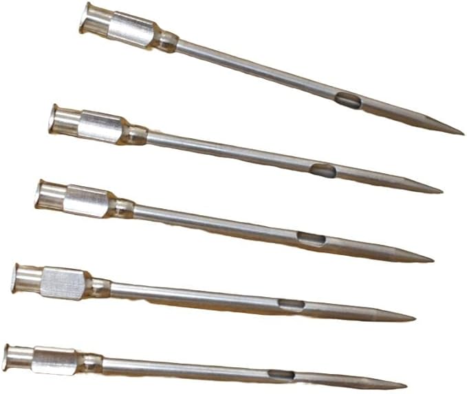 5pcs Meat Injector Needle for Barbecue Stainless Steel Marinade Turkey Injector Needle for Kitchen