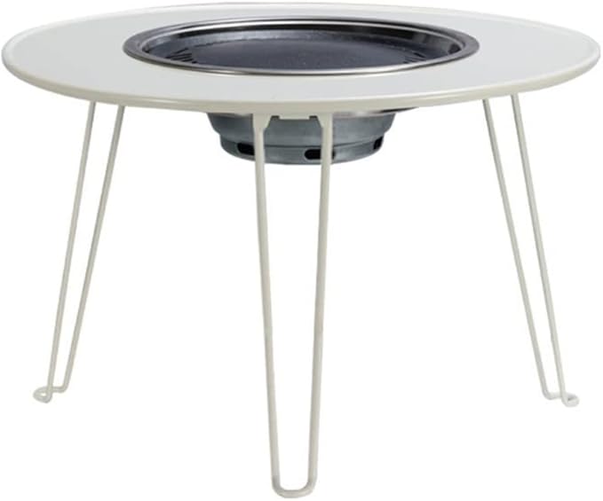 Barbecue Charcoal Grill Round Portable Barbecue Grill BBQ Outdoor Wild Foldable Stainless Steel Barbecue Rack Charcoal BBQ Grill