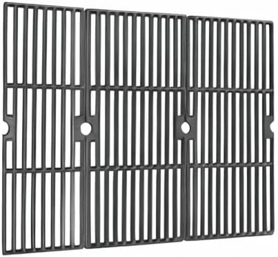 Grill Grates for Char-Broil Performance 4-Burner 463342119 463377017 | Cast Iron Replacement Parts for charbroil 463347017 G321-0005-W1 G321-0006-W1 3-piece 18 x 25 in set