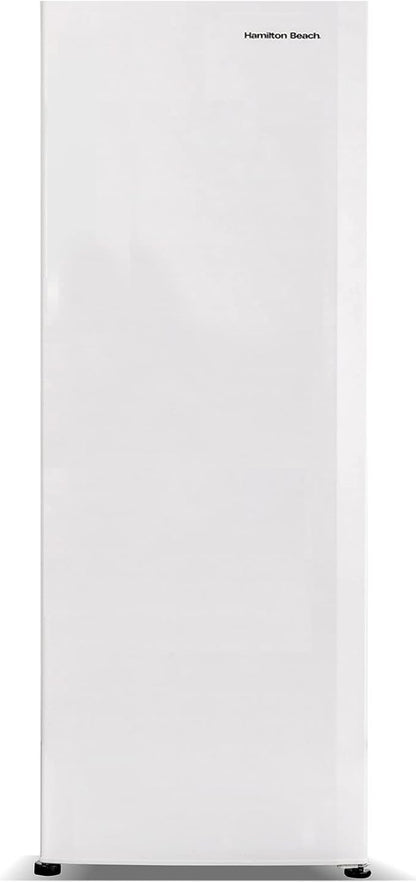 Hamilton Beach HBFRF6892-WHITE HBFRF6892 Upright Convertible Fridge/Freezer-Reversible Door-Removable Glass Shelves-Adjustable Controls-6.8 cu ft, White