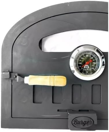 Wood Fired Oven Door (Medium), Black, Steel Sheet - Sor Pampa Grill cod 23